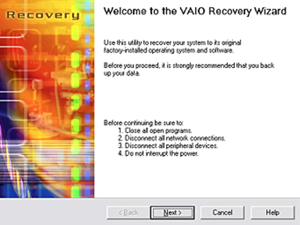 sony vaio windows 7 recovery disk download